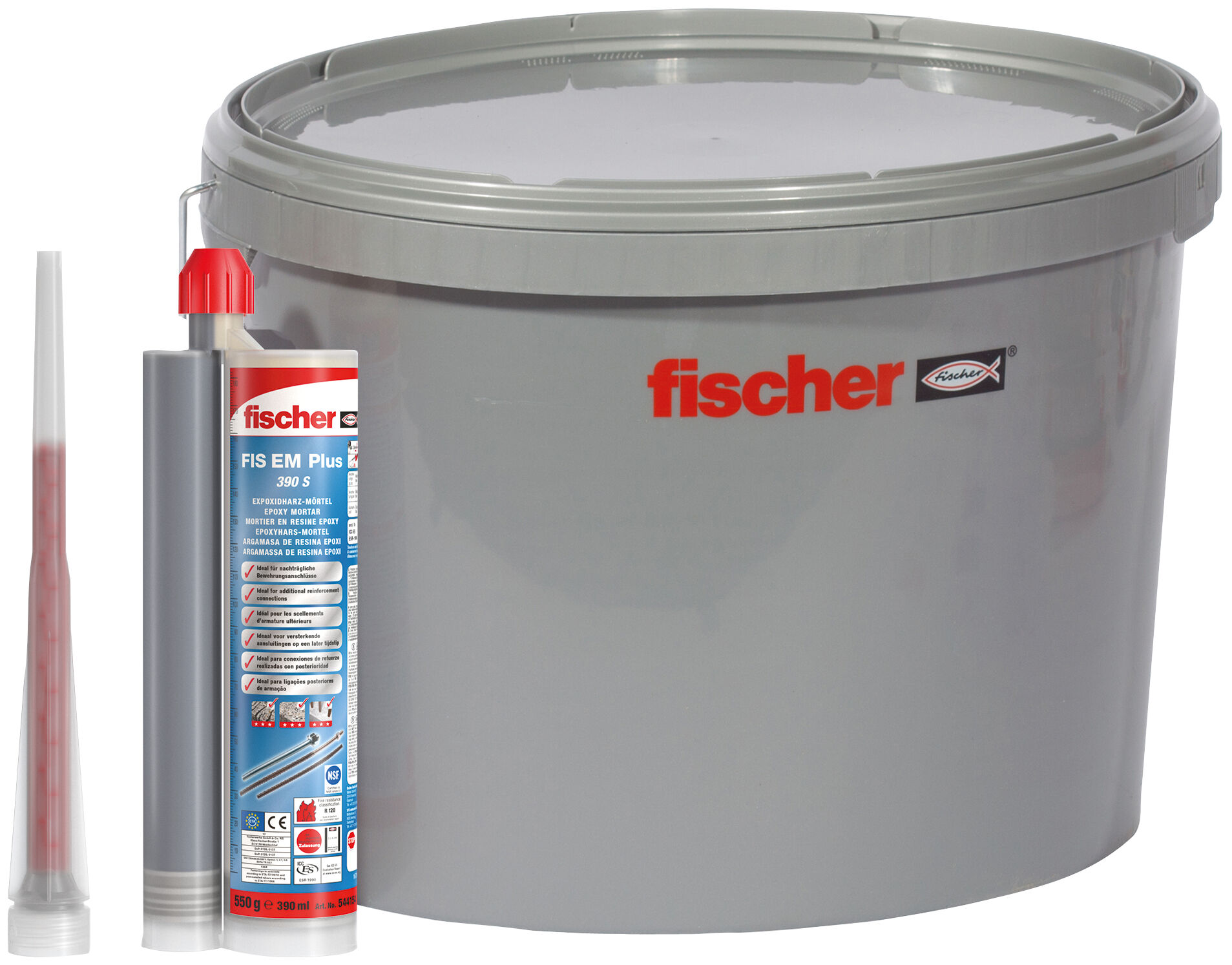 Product Picture: "fischer Injection mortar FIS EM Plus 390 S in bucket"