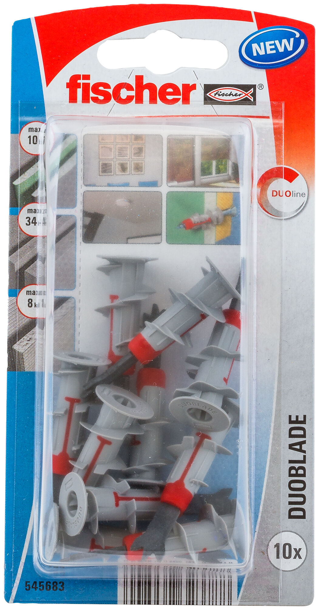 Packaging: "fischer Plasterboard fixing DuoBlade K NV"