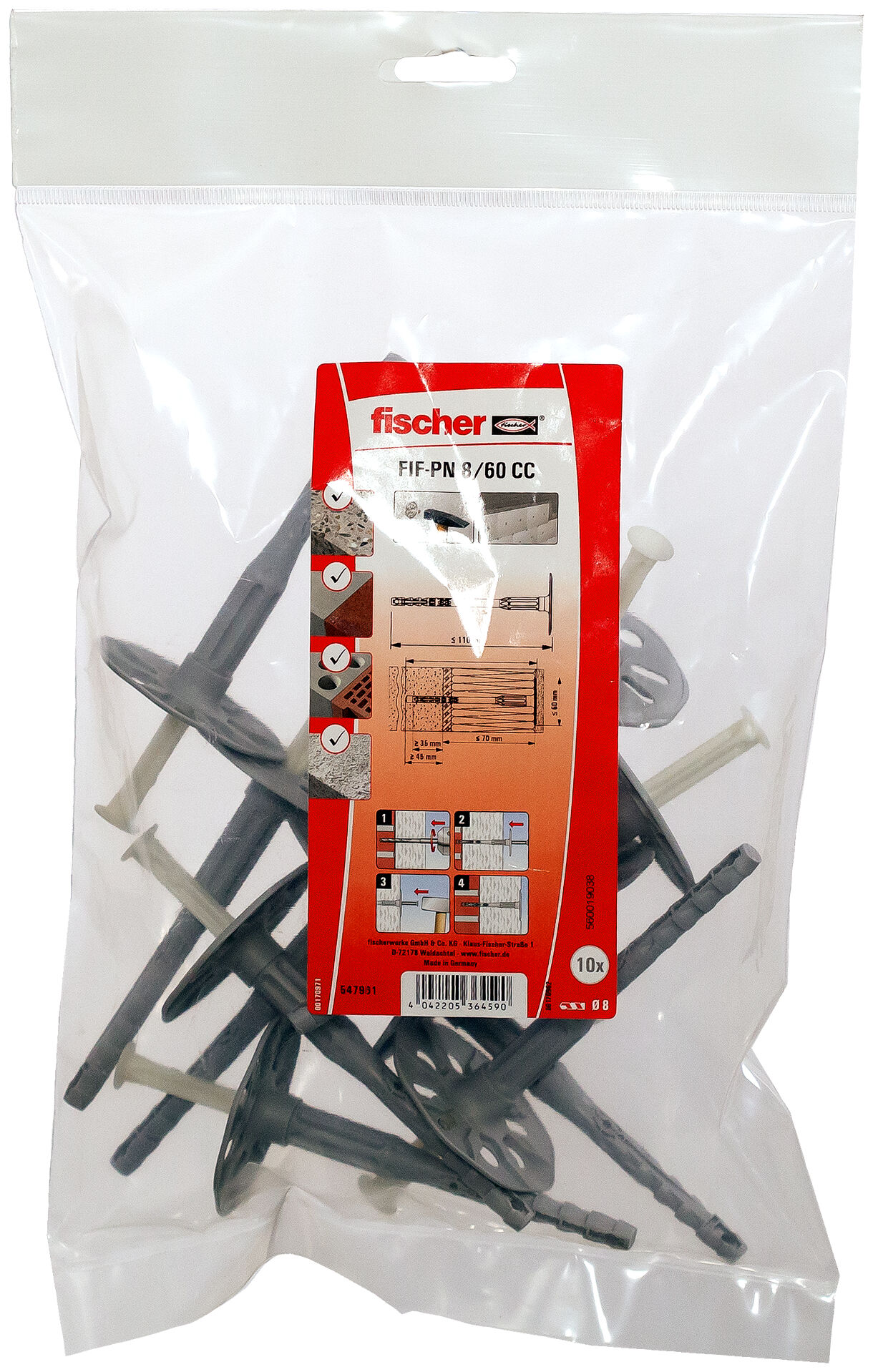 Product Picture: "fischer Render fixing FIF-PN 8/80"