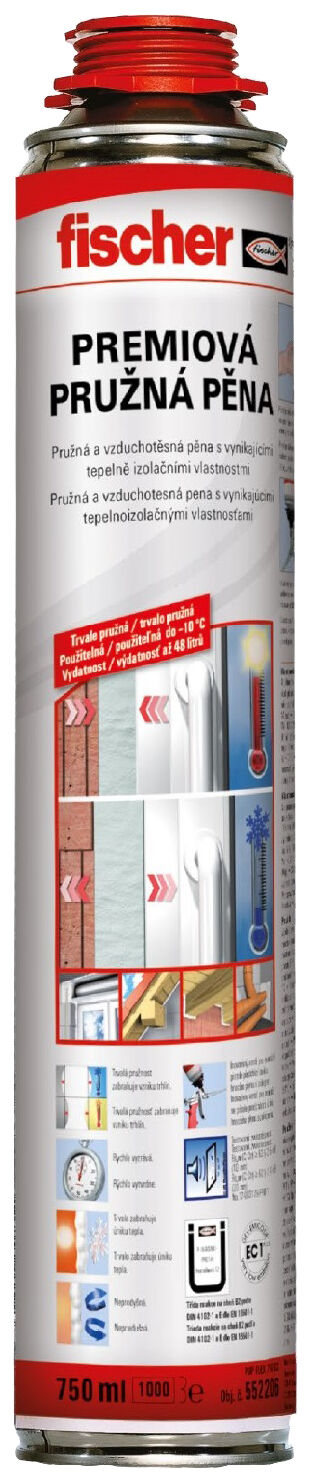 Jednosložková pružná prémiová pistolová pěna PUP FLEX 750 B2