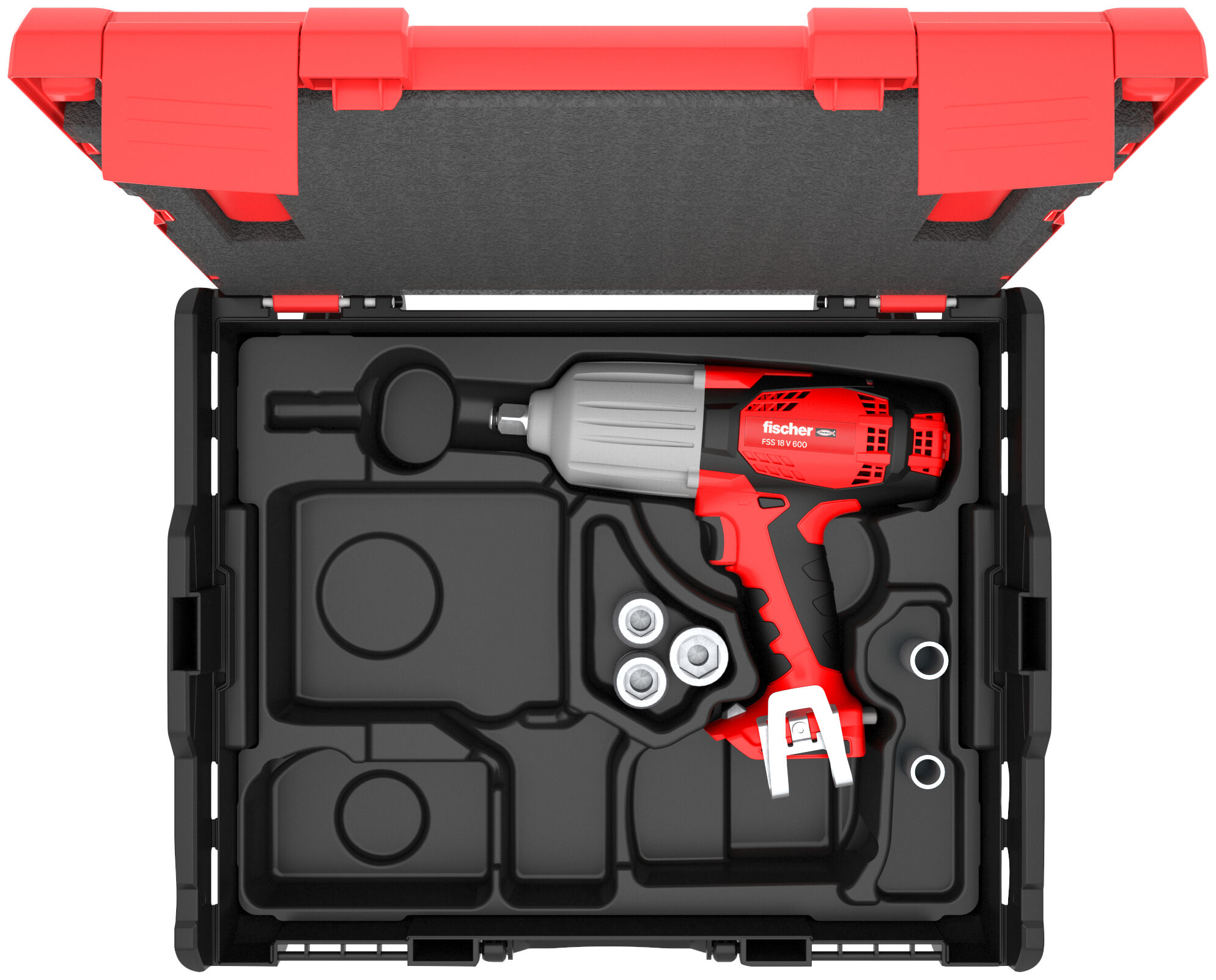 Product Picture: "Bezprzewodowa zakrętarka z udarem stycznym fischer FSS 18V 600 - Set 1"