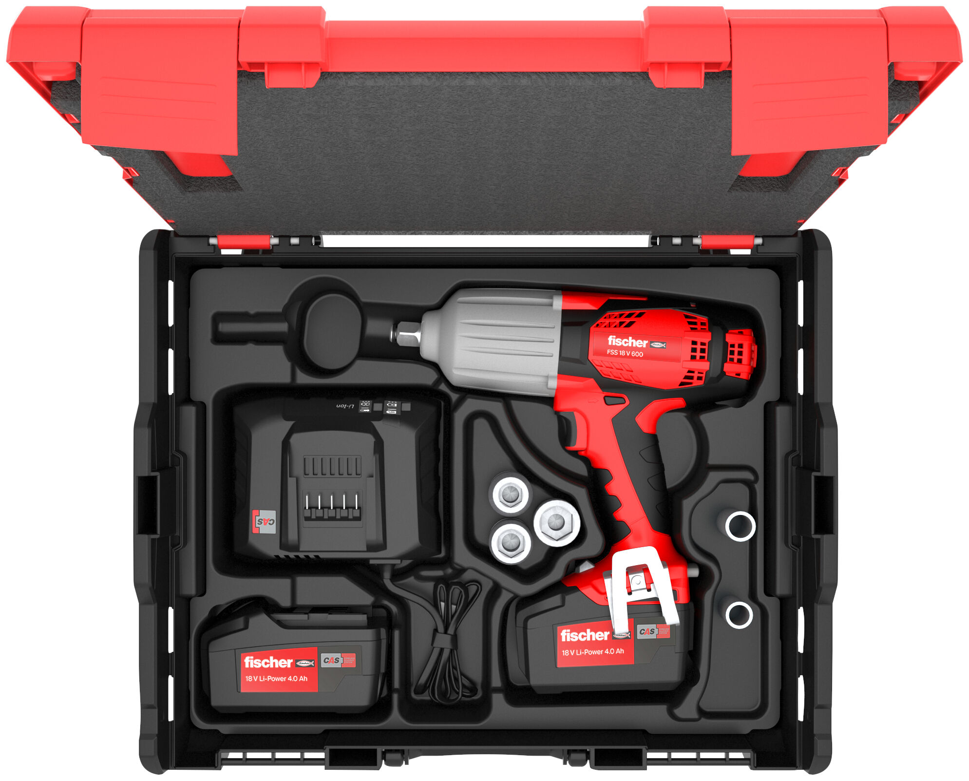 Product Picture: "fischer Cordless impact wrench FSS 18V 600 - Set 3"