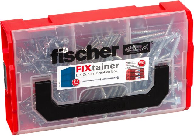 Produktbild: "fischer FixTainer - Dübelschrauben (210 Teile)"