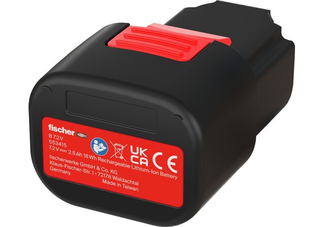 Product Picture: "fischer Lithium-Ion-battery B 7.2V"