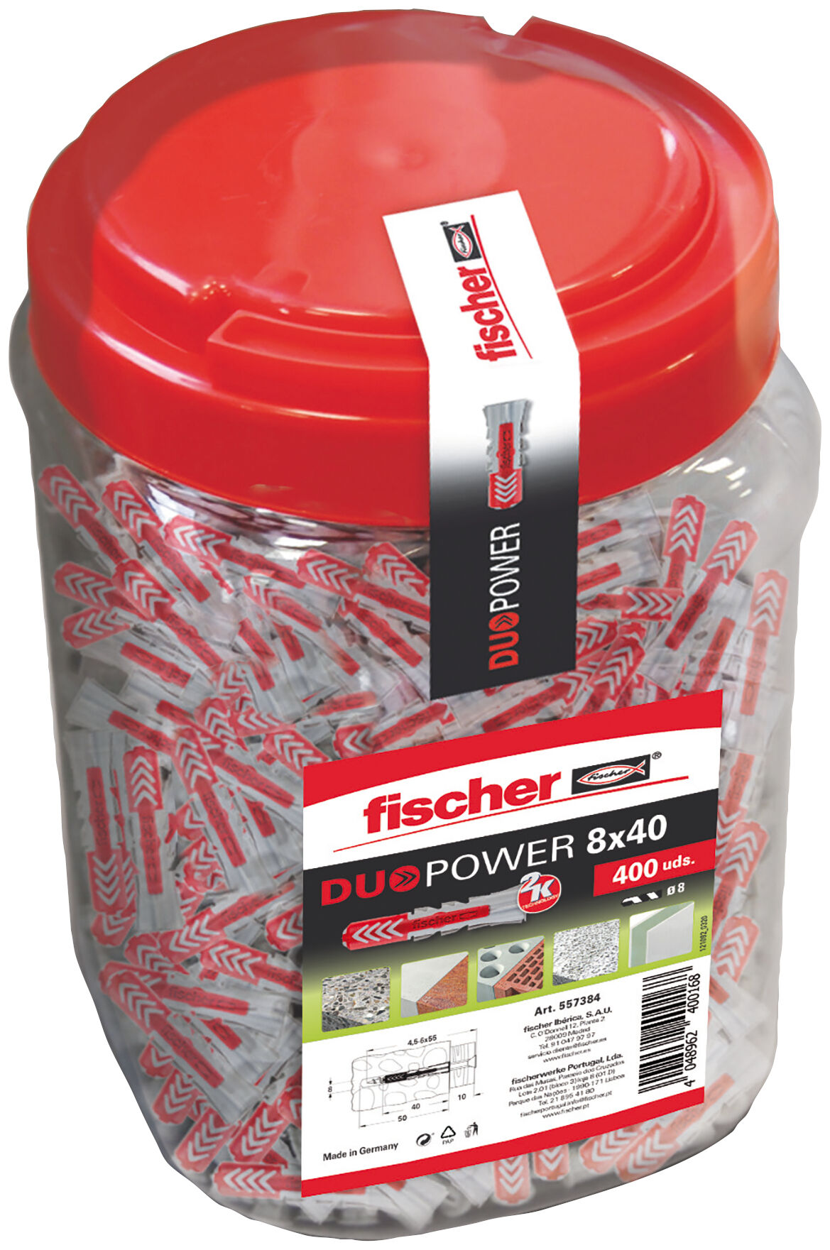 Packaging: "Big Box DuoPower 8x40 - 400 uds"