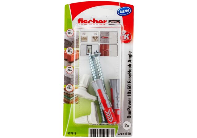 Packaging: "fischer EasyHook Angle DuoPower 10x50 K NV"