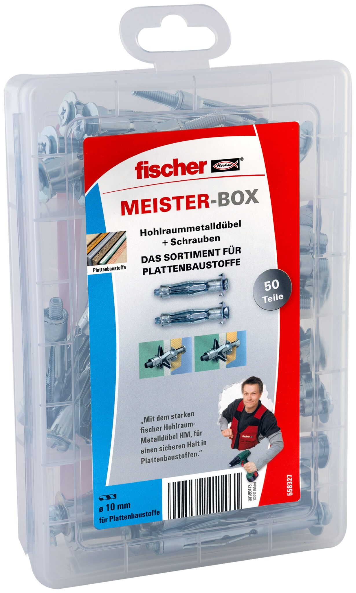 Produktbild: "Meister-Box Hohlraum + Schraube (50 Teile)"