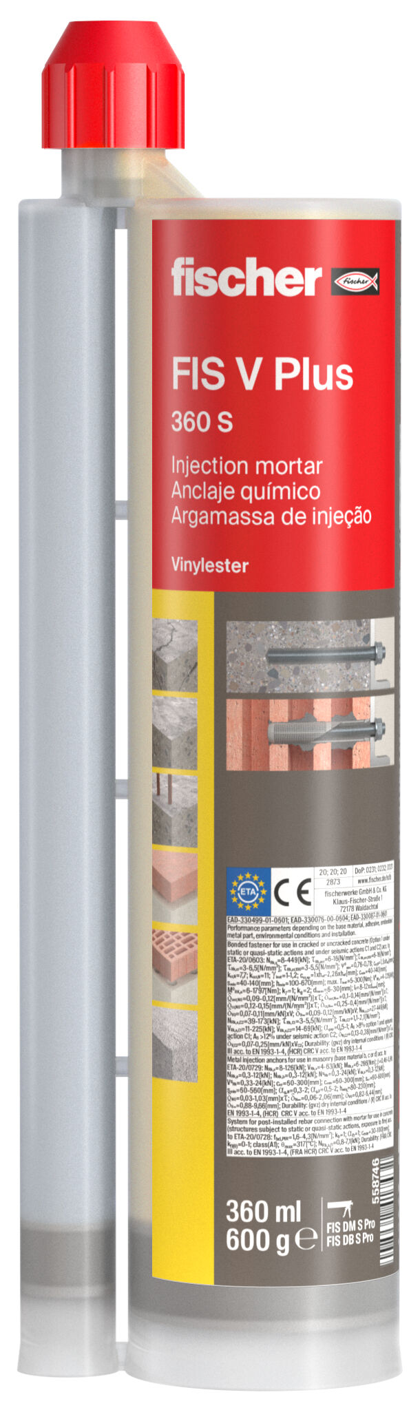 Product Picture: "fischer Injection mortar FIS V Plus 360 S"