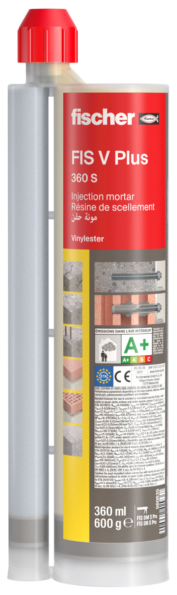 Product Picture: "fischer Injection mortar FIS V Plus 360 S"