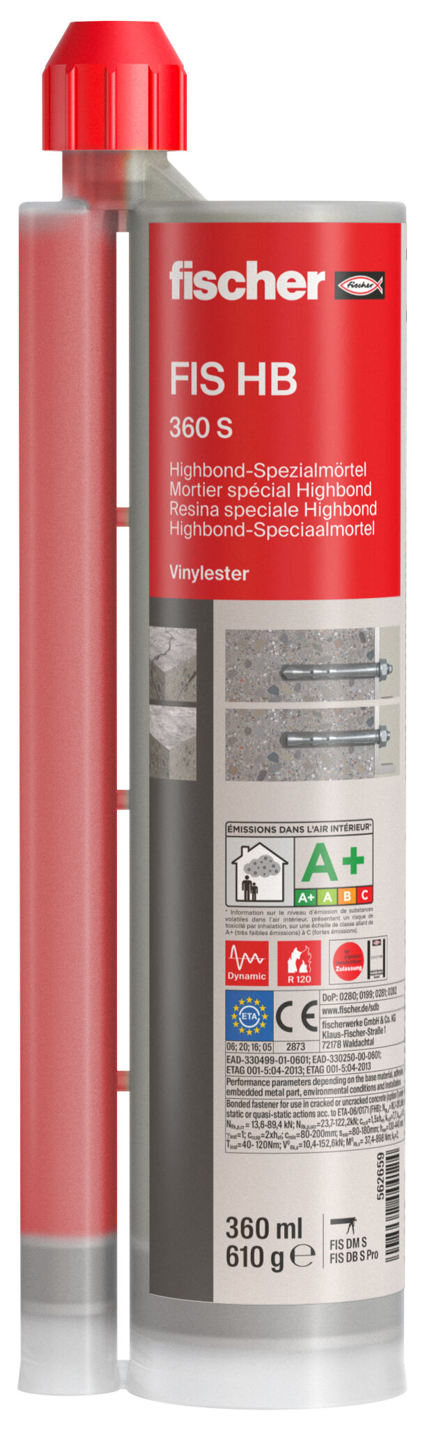 Product Picture: "fischer injektáló ragasztó FIS HB 360 S"