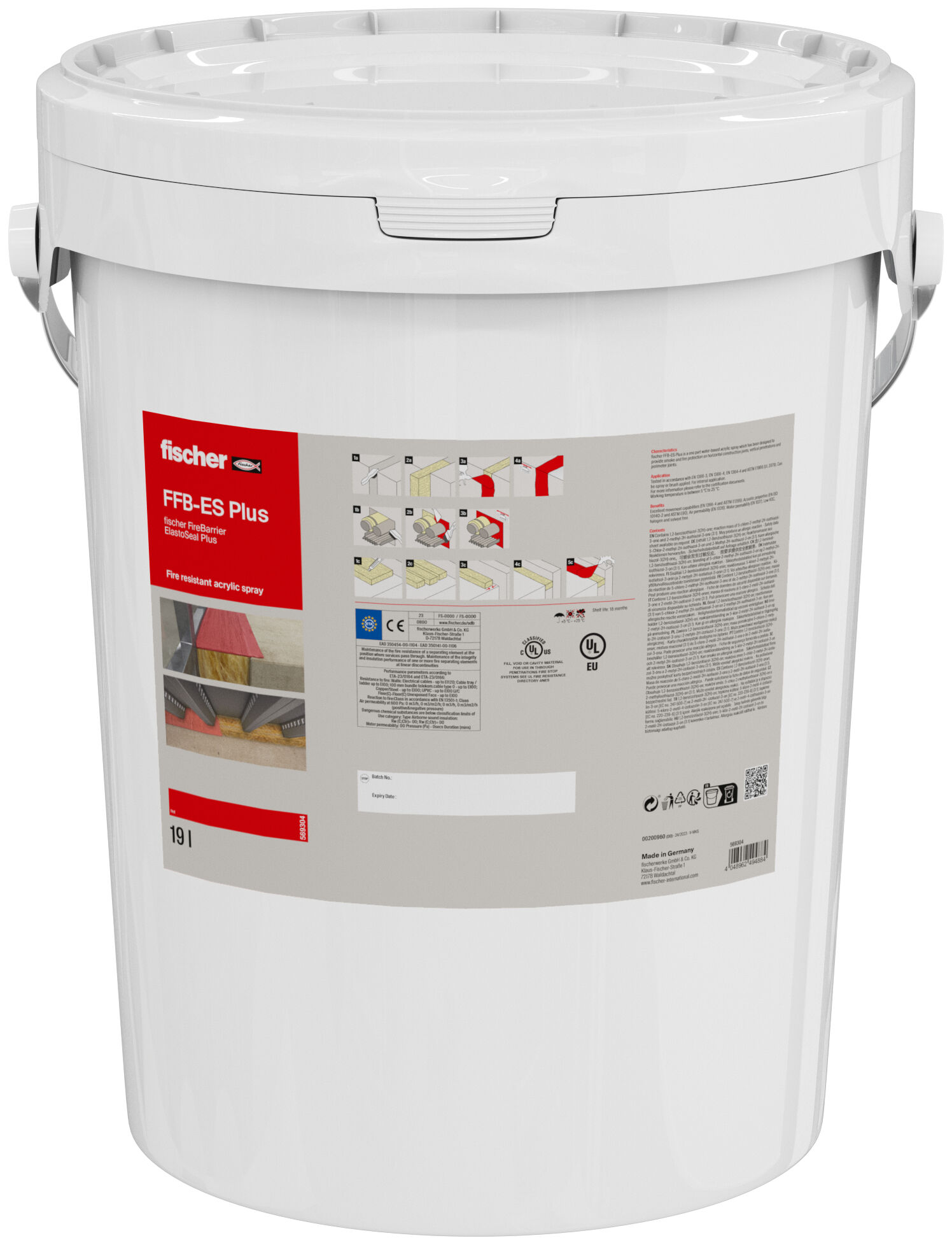 Product Picture: "fischer FireBarrier ElastoSeal Plus FFB-ES Plus RED"