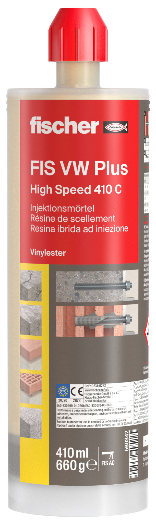 Foto Prodotto: "FIS VW Plus 410 C ancorante chimico"