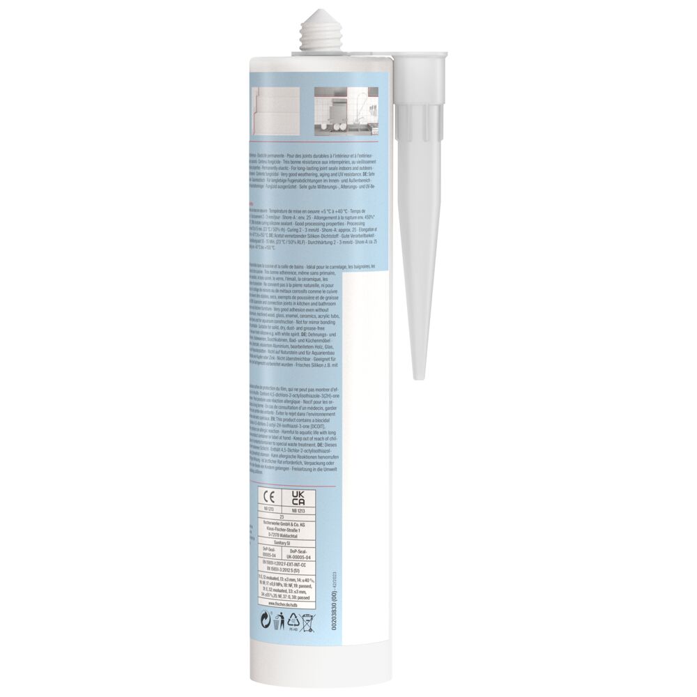 Sista Silicone da cucina bianco 280g silicone di qualità Sista Silicone da cucina bianco 280g silicone di qualità