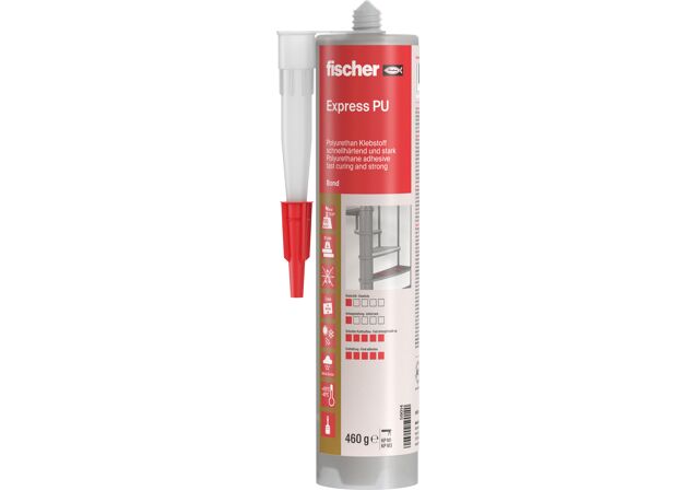 Product Picture: "fischer adhesive Express PU beige 310 ml + gloves"