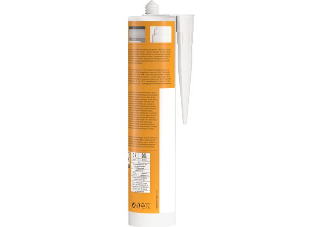 Product Picture: "fischer roof and wall silicone Construction SI white 280 ml"