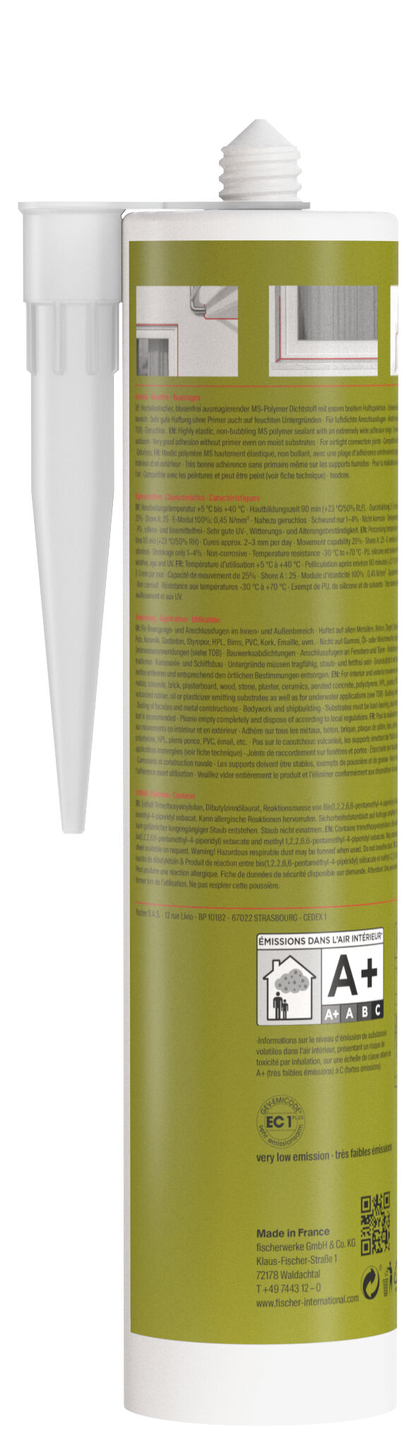 Product Picture: "fischer Flex MS grey 290 ml"