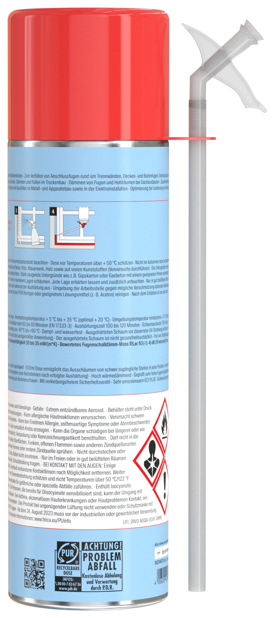 Produktbild: "fischer Schnellmontageschaum PU S 1/500 B2"