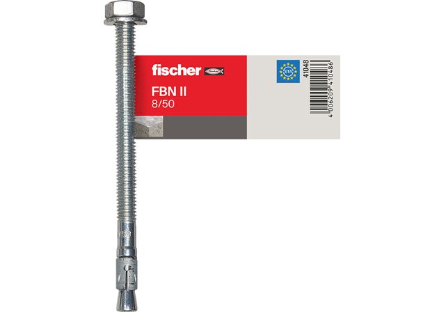 Εικόνα προϊόντος: "fischer FBN II 8/50 (8x111) E Εκτονούμενο αγκύριο ηλεκτρογαλβανισμένο μονό"