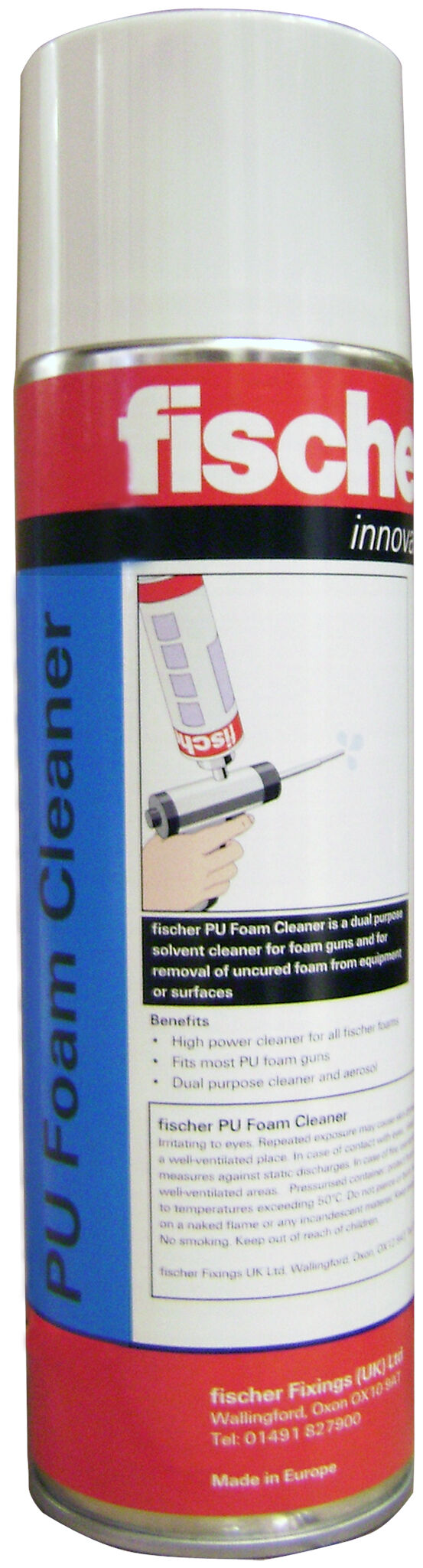 Product Picture: "fischer PU Gun Foam Cleaner 500 ml"