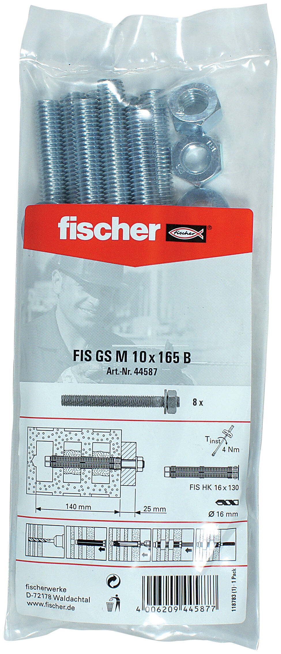 Packaging: "fischer Ankerstang FIS GS M10 x 165 B"