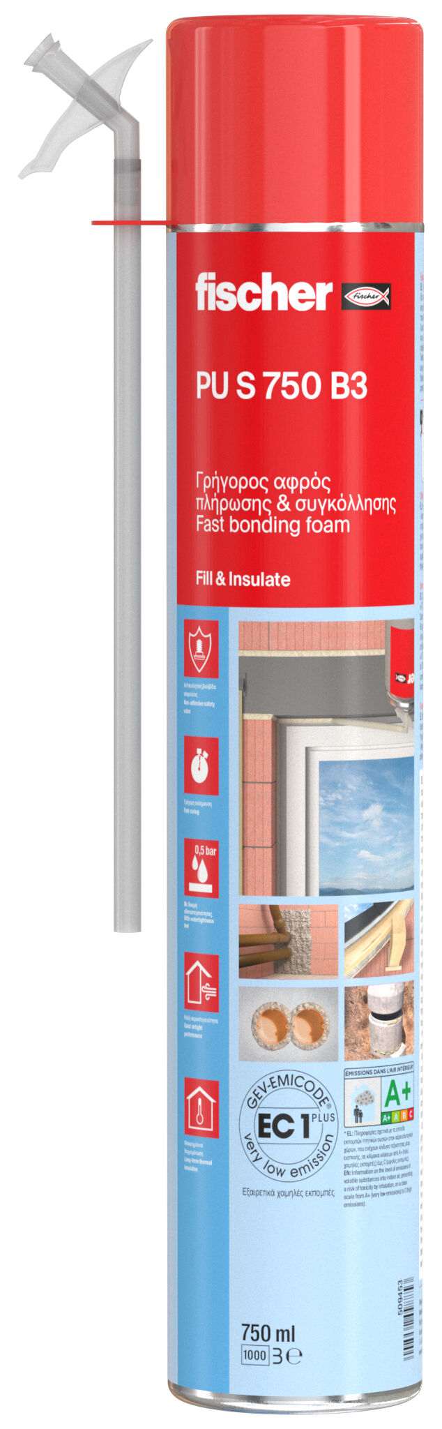 Product Picture: "fischer PU 1/750 B3 Αφρός πλήρωσης χειρός"