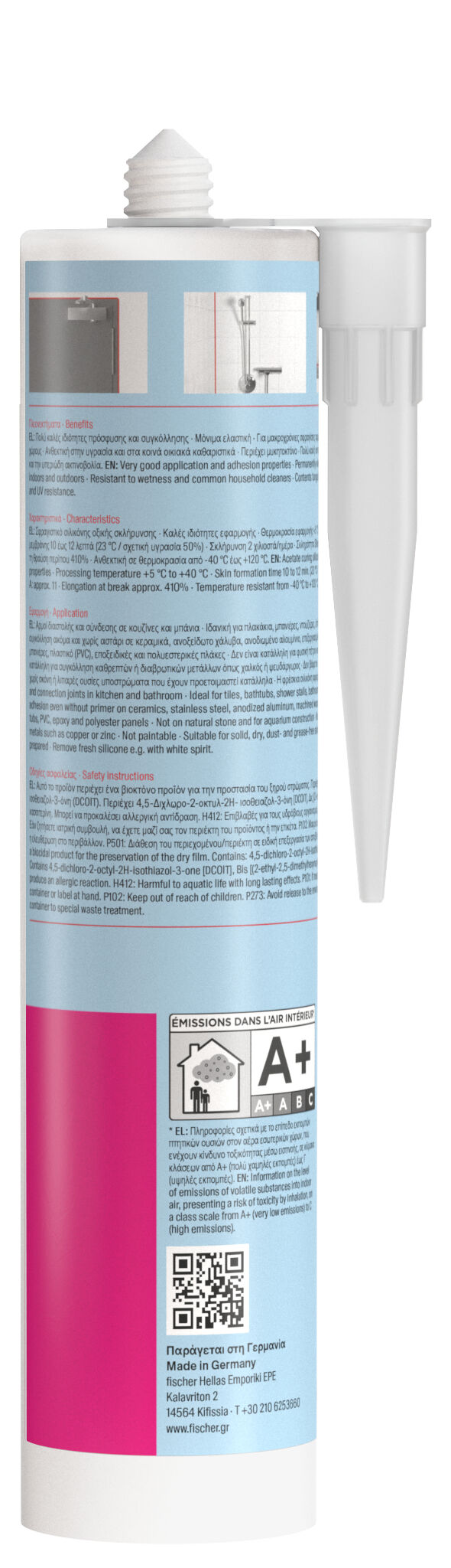 Product Picture: "fischer Sanitary SI Διάφανη σιλικόνη υγιεινής"