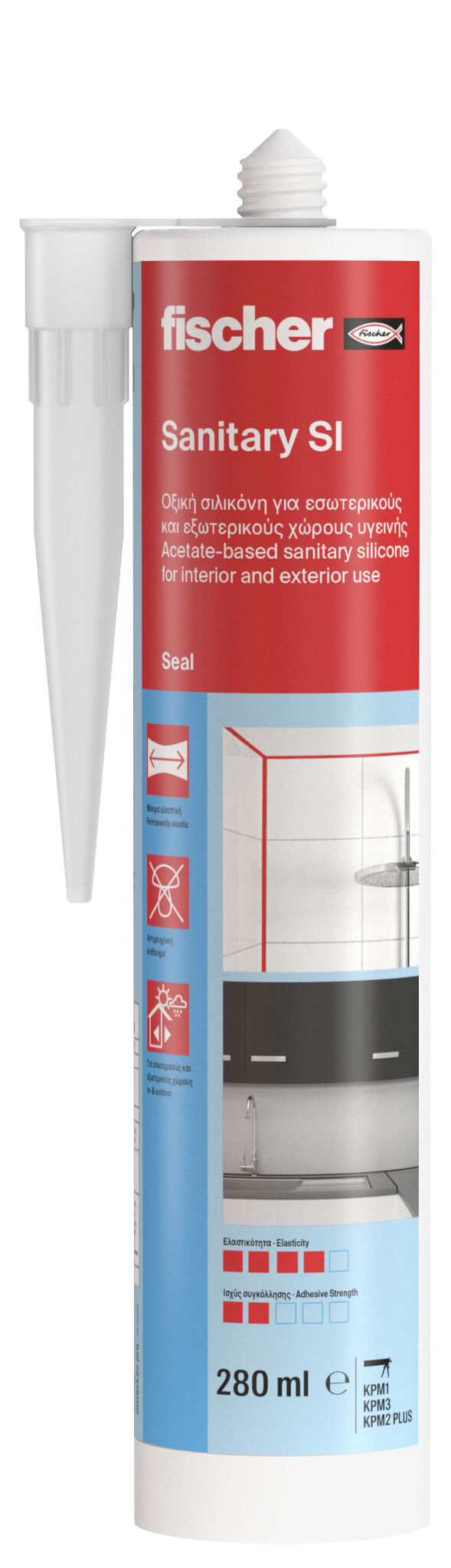 Product Picture: "fischer Sanitary SI Διάφανη σιλικόνη υγιεινής"