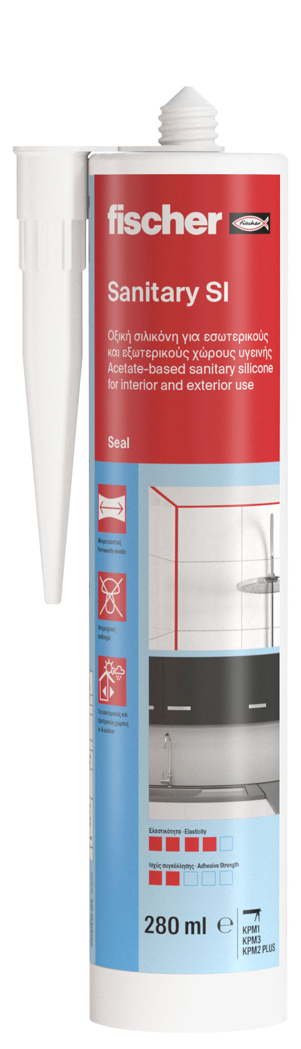 Product Picture: "fischer Sanitary SI Λευκή σιλικόνη υγιεινής"