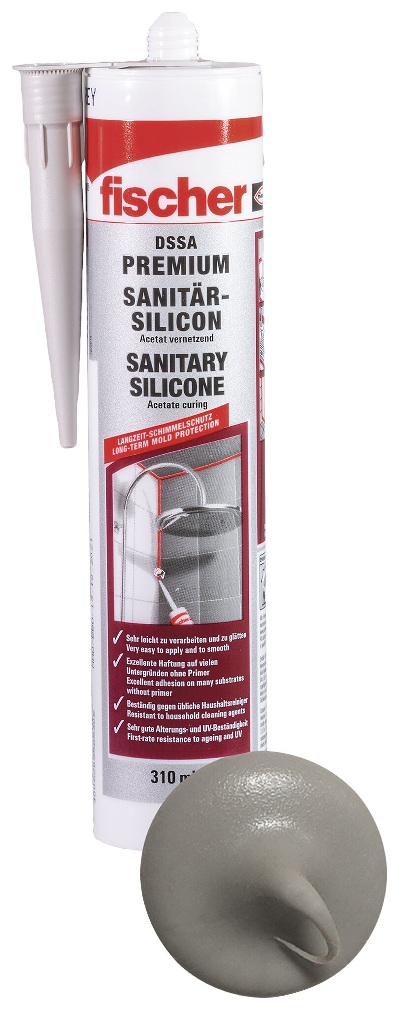 Product Picture: "fischer Сантехнический силиконовый герметик DSSA SAG"