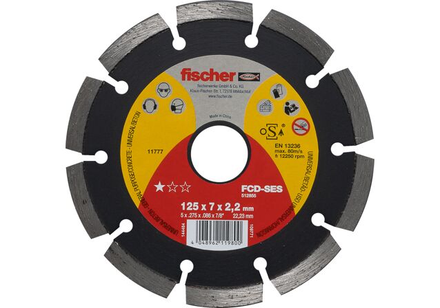 Product Picture: "fischer cutting disc FCD-SES 125 x 2,2 x 22,23 DIA"