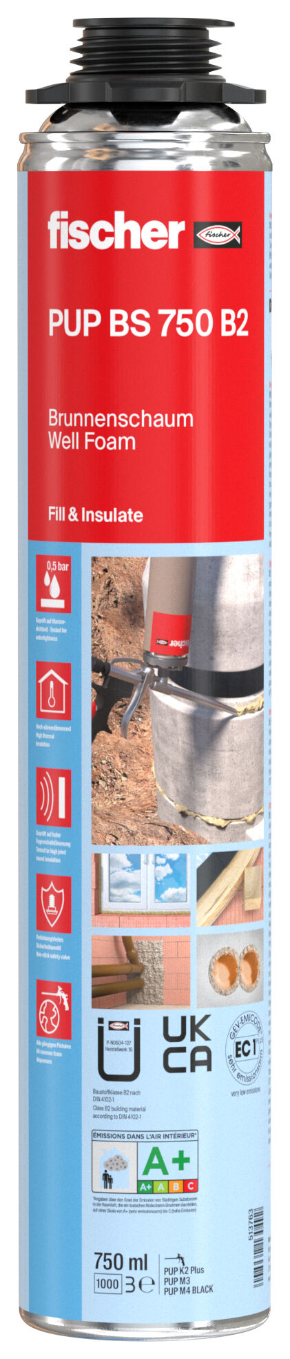 Product Picture: "피셔 일액형 건 폼 PUBS 750 B2"