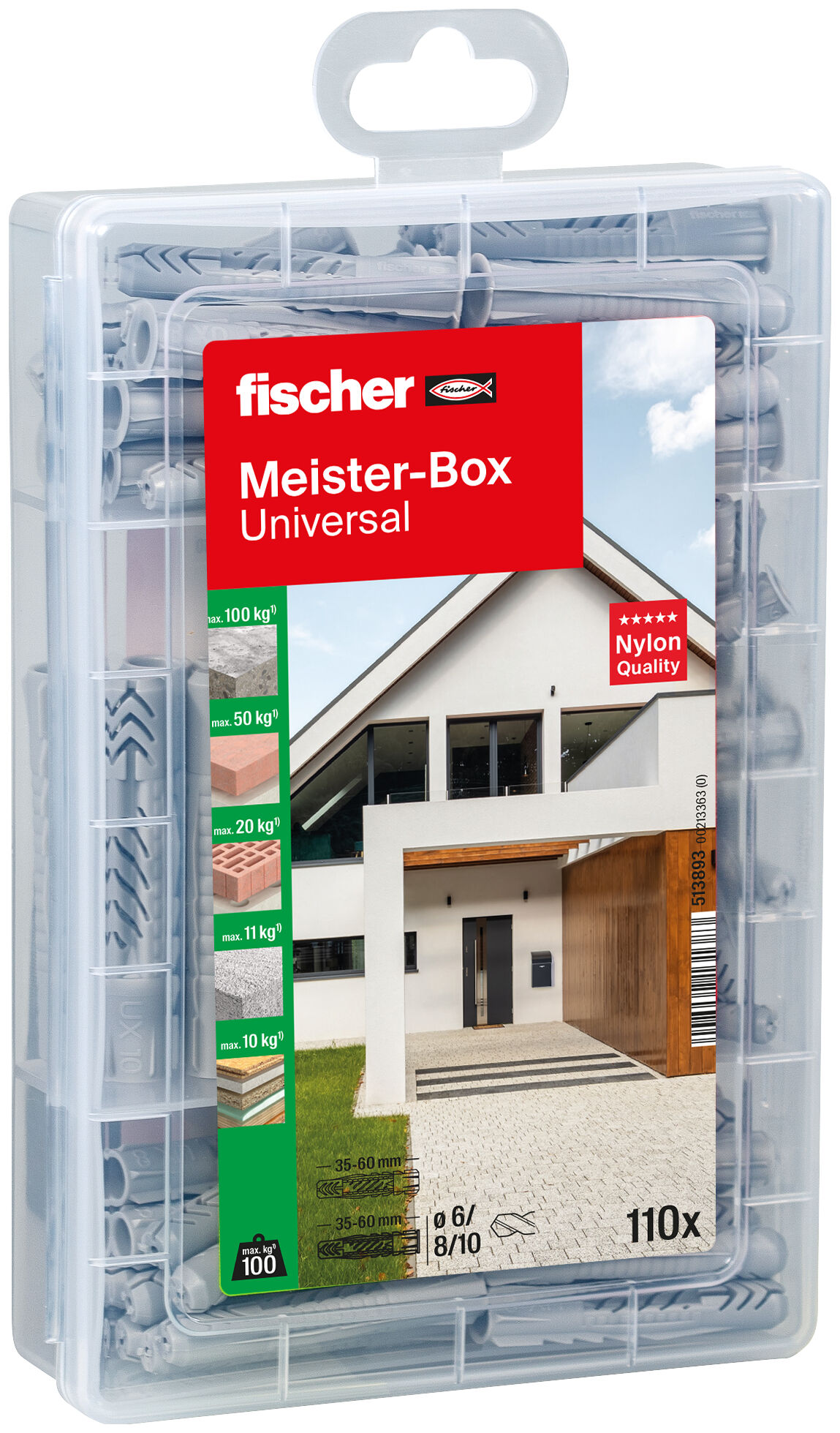 Produktbild: "fischer Meister-Box Universal (110 Teile)"
