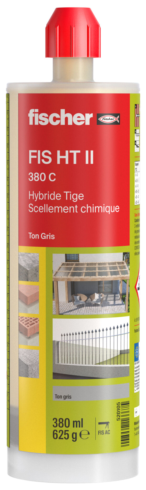 FIS HT II 380 C, ton gris