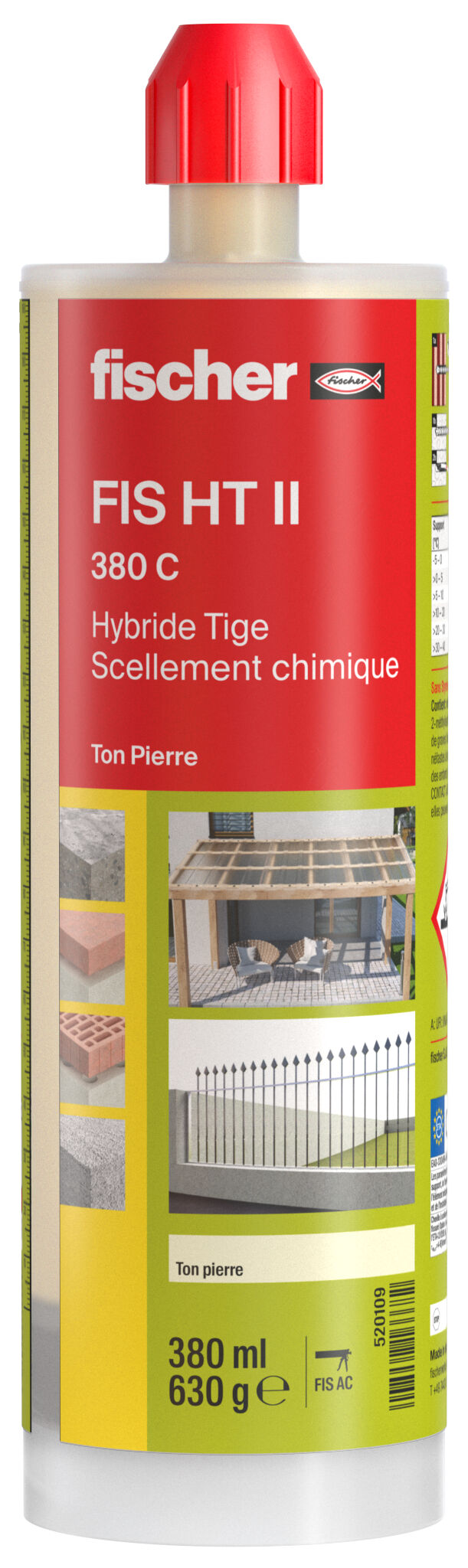 Product Picture: "Résine hybride FIS HT 380 C, ton pierre"