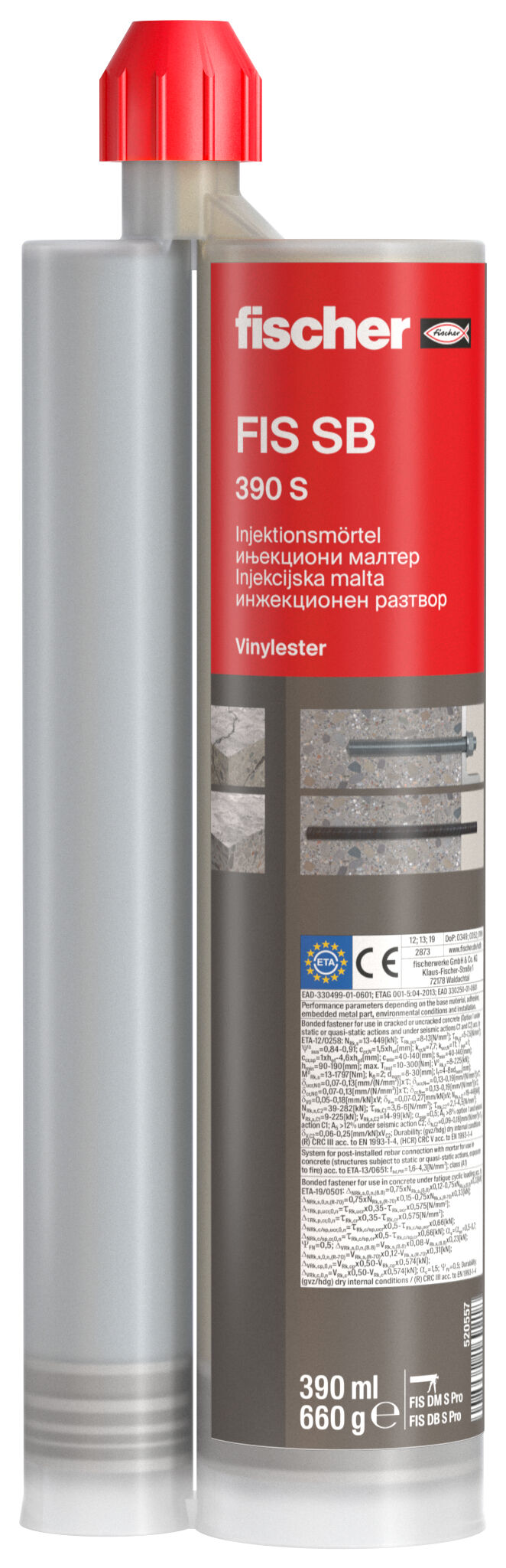 Product Picture: "fischer injection mortar FIS SB 390 S"