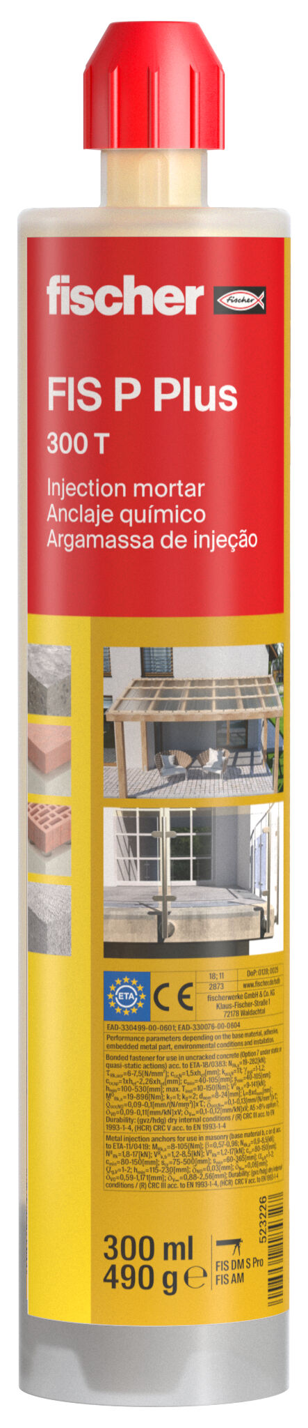Product Picture: "fischer Injection mortar FIS P Plus 300 T"