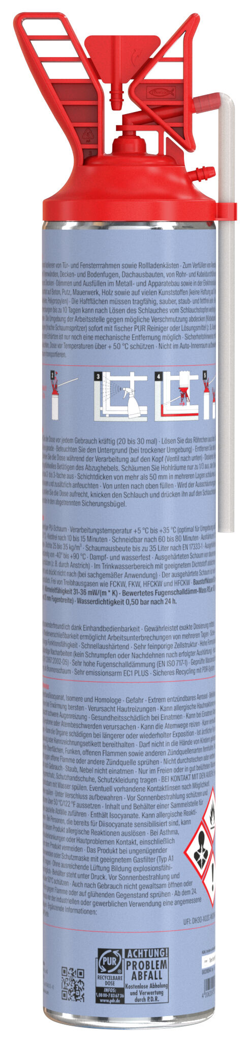 Produktbild: "fischer Premium Schnellmontage- & Brunnenschaum PU Pro 750 B2"