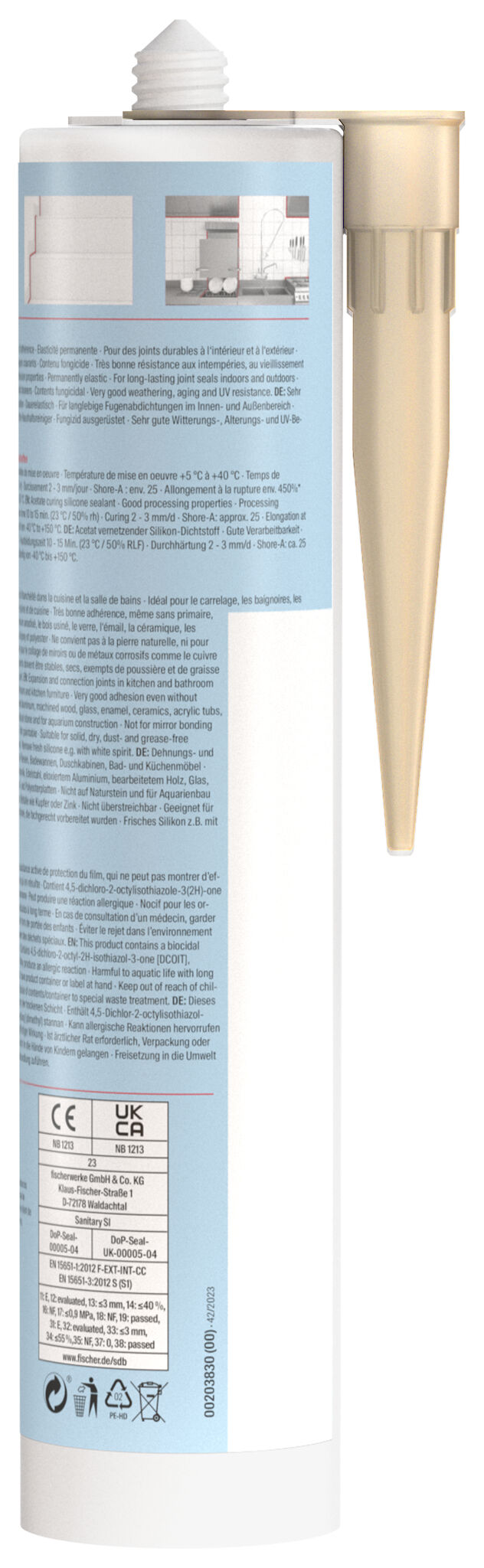 Packaging: "피셔 위생설비용 실리콘 DSSA BG"