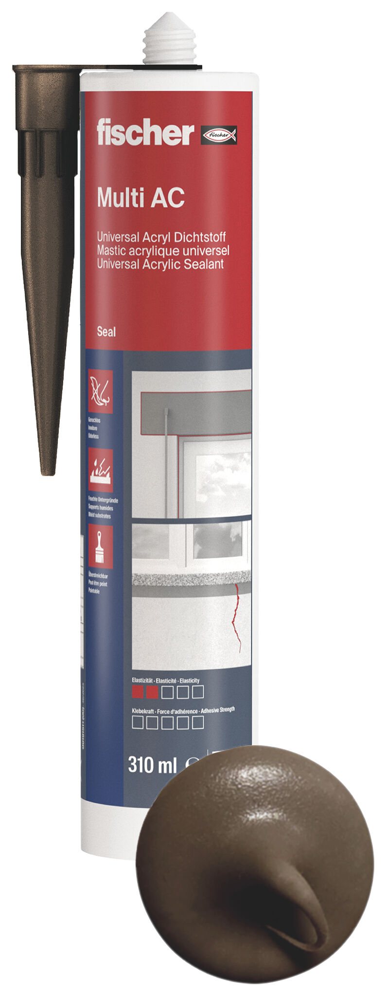 Product Picture: "fischer Multi AC (DA) Ακρυλικός αρμόστοκος Καφέ"