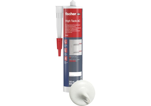 Produktbild: "fischer Montageklebstoff High Tack AC weiß 310 ml"