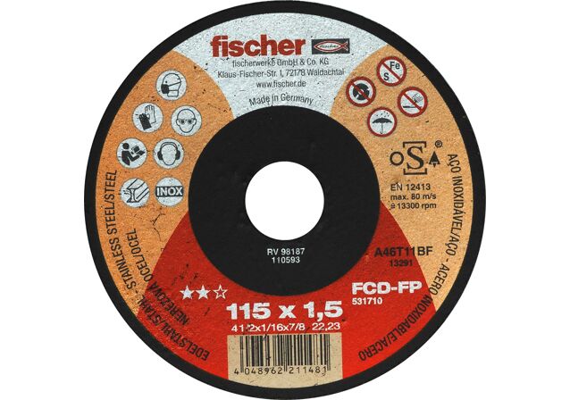 Product Picture: "fischer Kesme diski FCD-FP 115x1,5x22,23 plus"