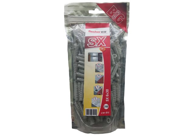 Packaging: "fischer Expansion plug SX 8 Big pack"