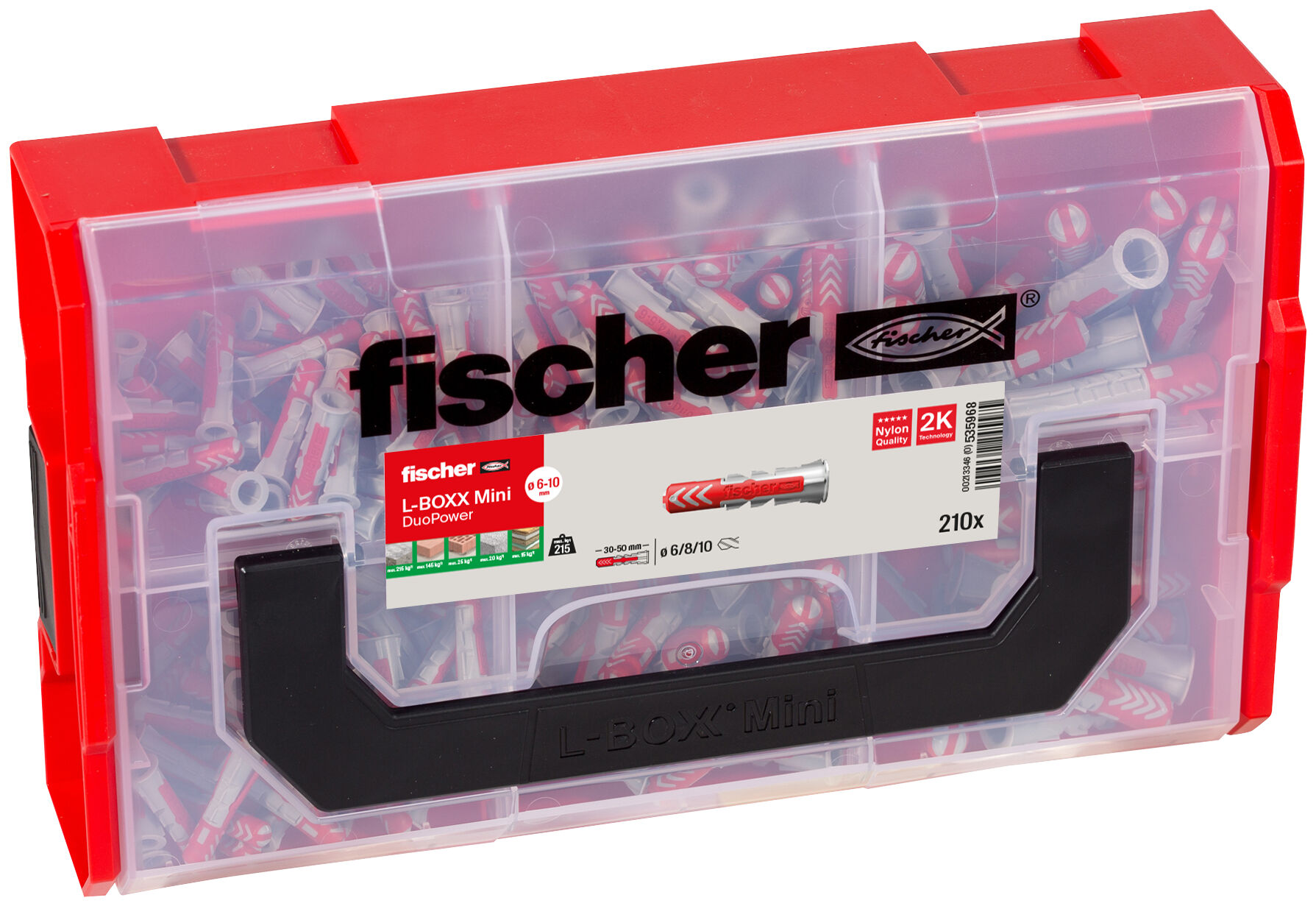 Produktbild: "fischer L-BOXX mini DuoPower (210 Teile)"