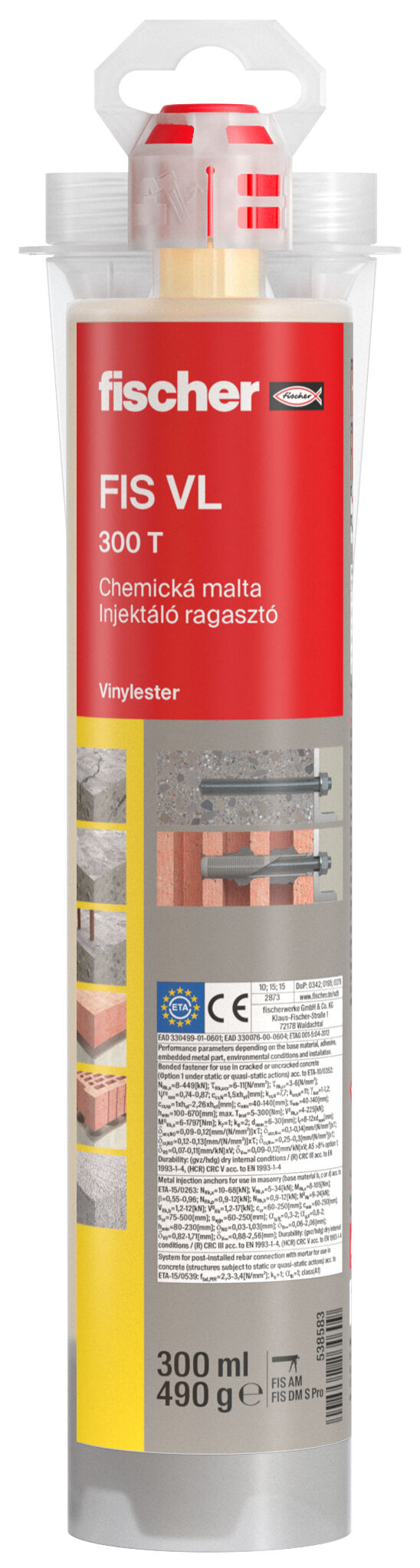 Product Picture: "Chemická injektážna malta FIS VL 300 T"