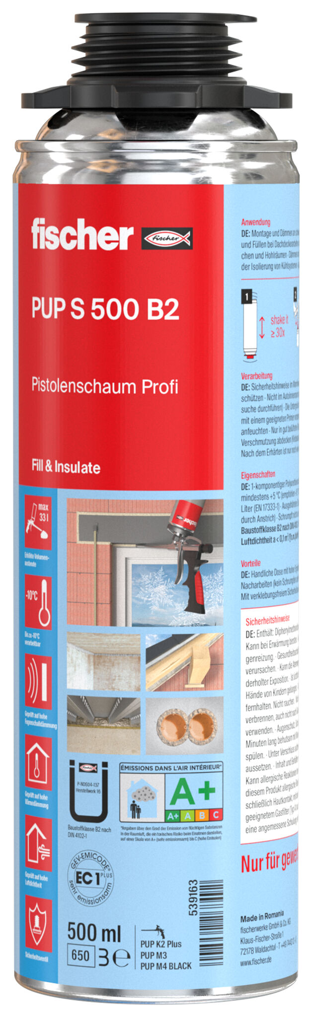 Product Picture: "fischer gun foam PUP S 500 B2 Profi"