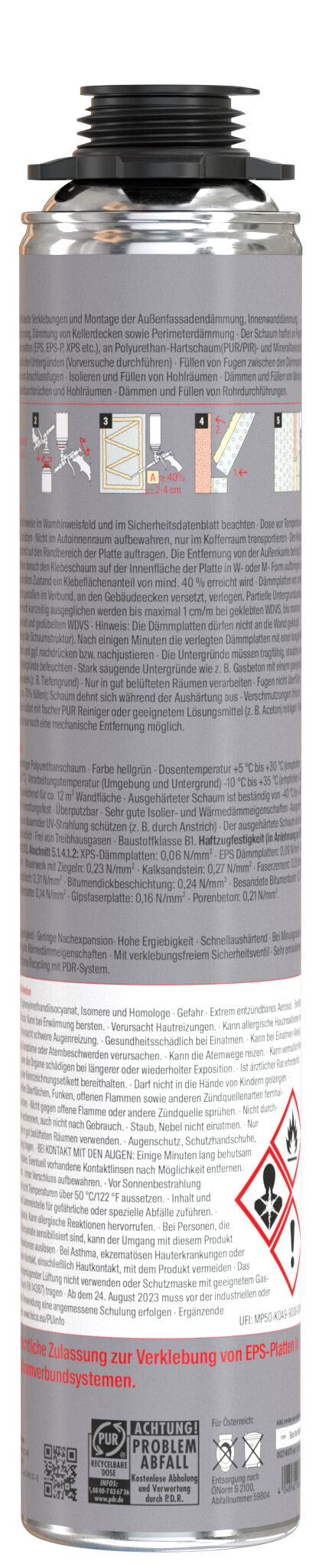 Product Picture: "fischer ETICS adhesive foam PUP ETICS 750"