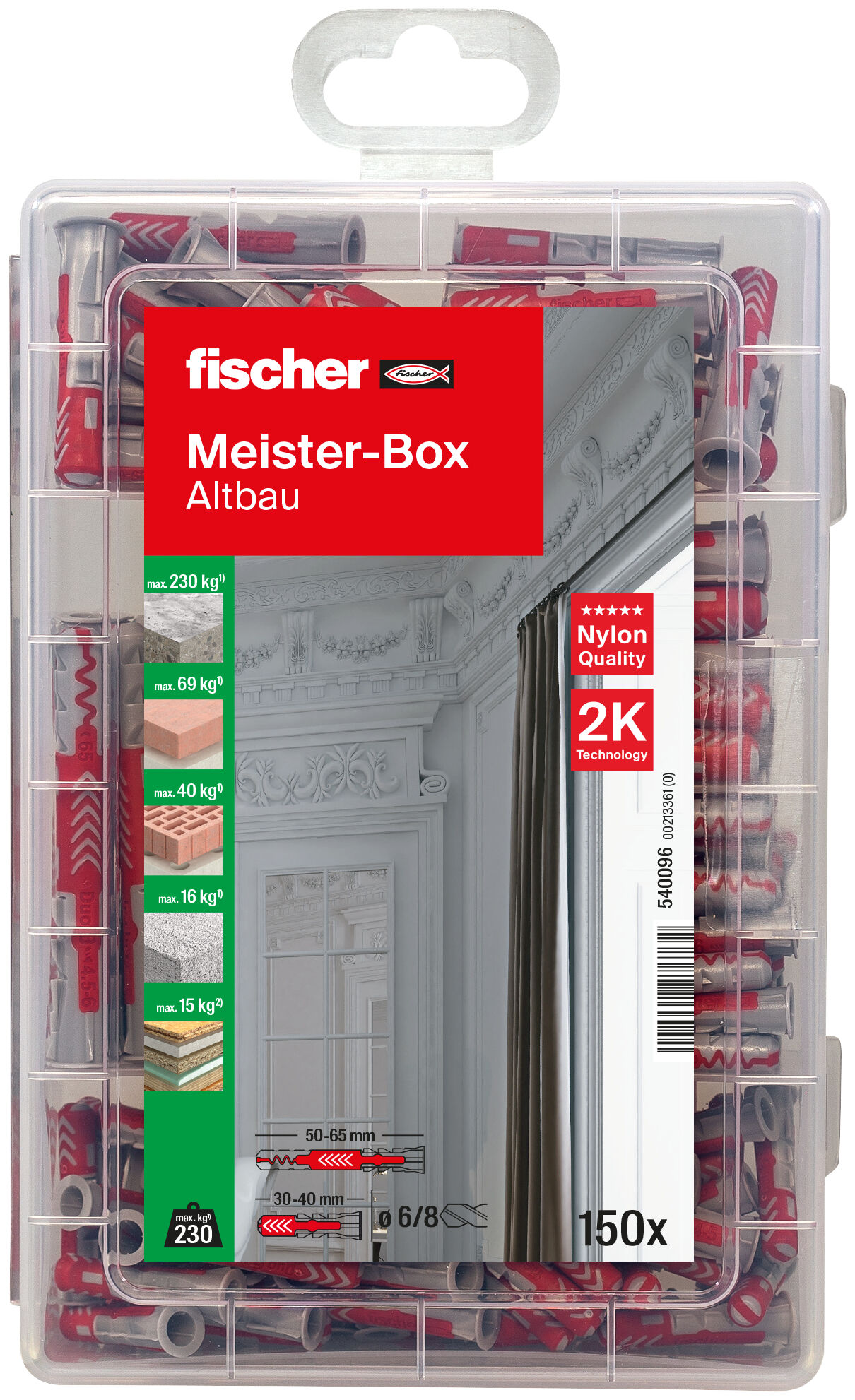 Packaging: "fischer Meister-Box Altbau (150)"