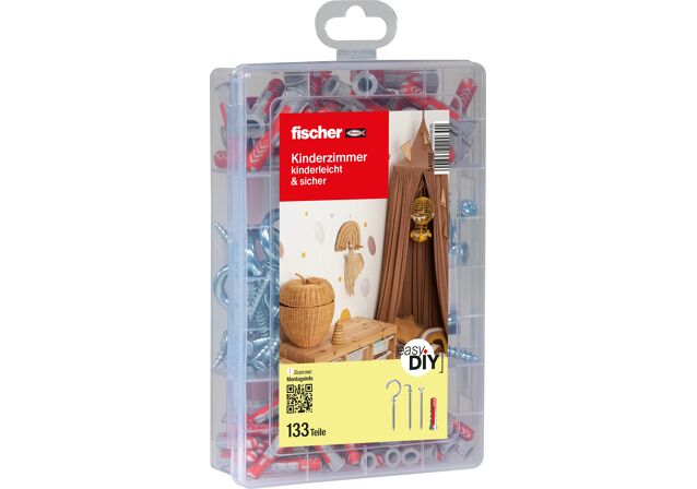 Produktbild: "fischer EasyDIY Box Kinderzimmer (133 Teile)"