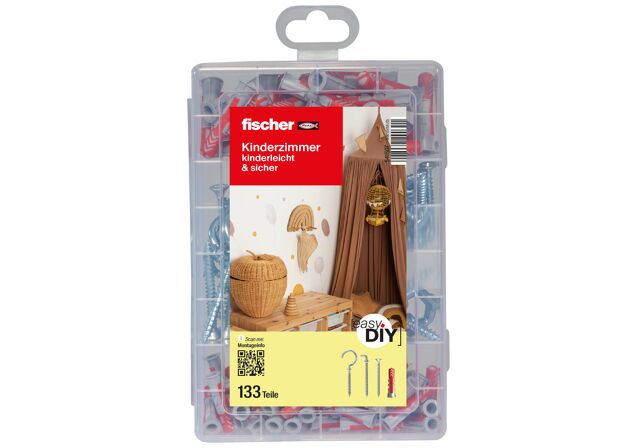 Verpackung: "fischer EasyDIY Box Kinderzimmer (133 Teile)"