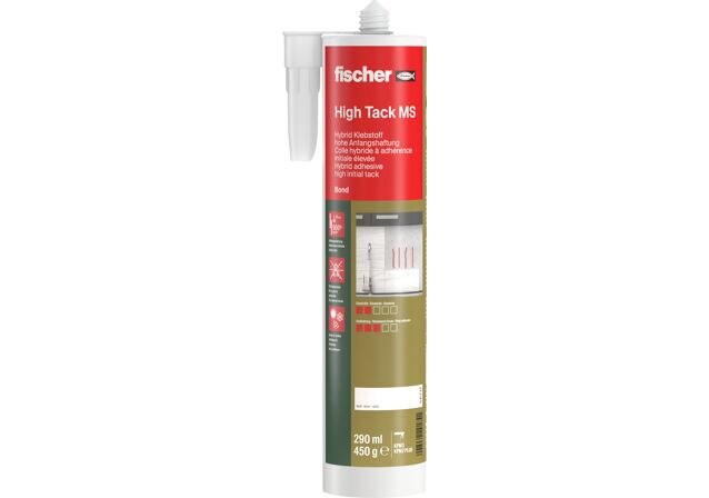 Product Picture: "fischer adhesive High Tack MS white 290 ml"